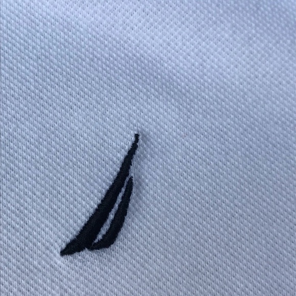 Youth white Nautica Polo t-shirt - Picture 4 of 6